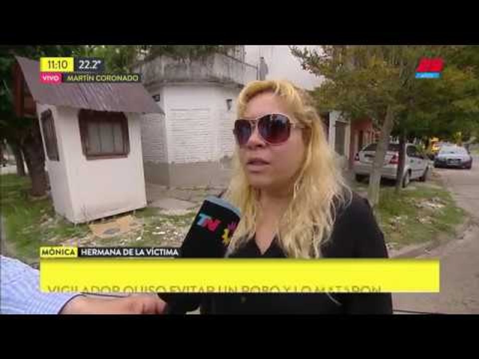 Vigilador quiso evitar un robo y lo mataron