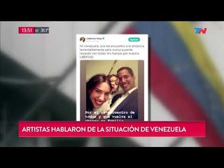 Artistas venezolanos se sumaron a las protestas