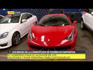 Los bienes de la corrupción se pudren en depósitos