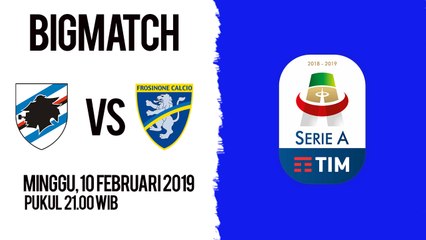 Descargar video: Jadwal Live Liga Italia Sampdoria Vs Frosinone, Minggu Pukul 21.00 WIB