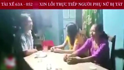 Tài xế tát phụ nữ xin lỗi
