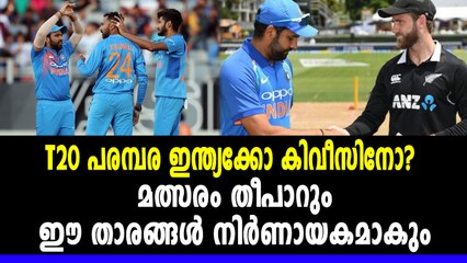 ടി20 പരമ്പര ഇന്ത്യക്കോ കിവീസിനോ?ഈ താരങ്ങള്‍ നിര്‍ണായകമാകും