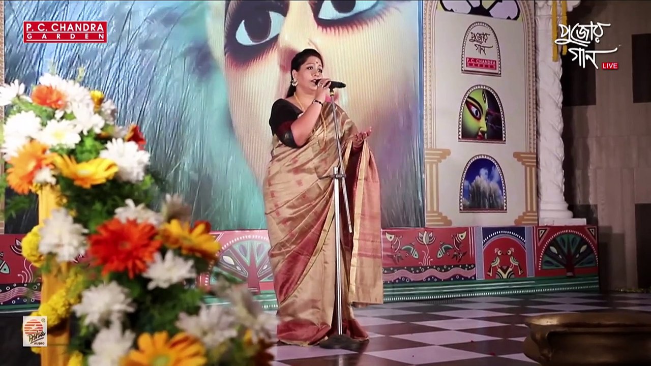 Pujor Gaan Live- Jayati Chakraborty | Sonshoy Timir Majhe