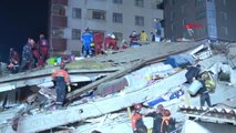 Kartal'da Çöken Binanın Enkaz Alanında Yapılan Çalışmalardan Görüntüler