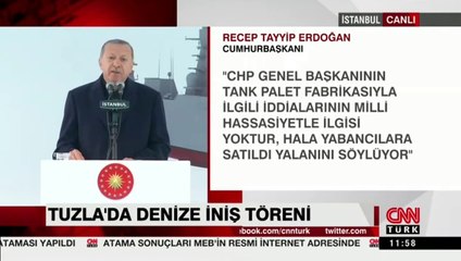 Cumhurbaşkanı Erdoğan, Ufuk Korveti Denize İndirme Töreni’nde