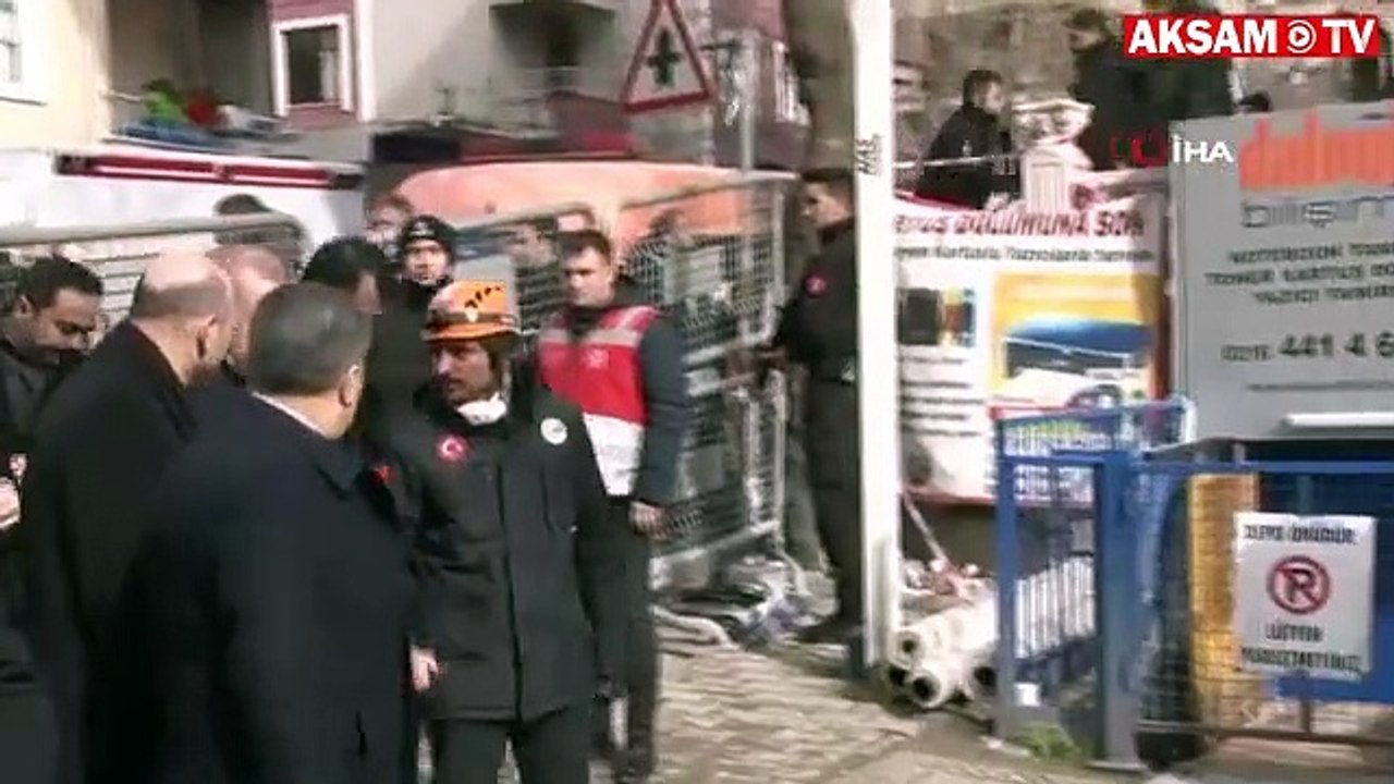 Cumhurbaşkanı Erdoğan enkaz bölgesine gitti