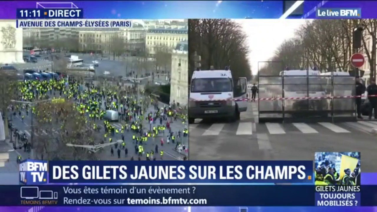 Gilets jaunes: quel dispositif de sécurité autour des Champs-Élysées?