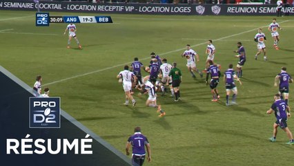 PRO D2 - Résumé Angoulême-Bourg-en-Bresse: 41-15 - J20 - Saison 2018/2019