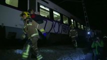 Head on train crash near Barcelona kills one of the drivers