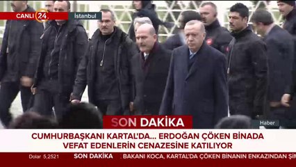 Başkan Erdoğan, Kartal'da cenaze namazına katıldı