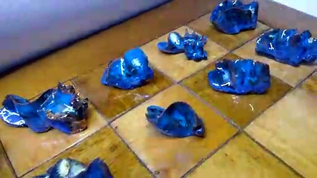 Ebay 90168 Ceramic Radioactive Mutant Chess Pieces