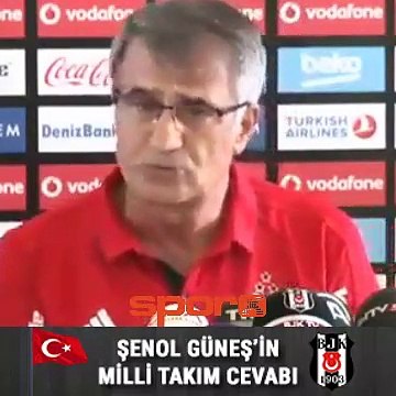 Şenol Güneş: Hem Milli Takım hem Beşiktaş olmaz