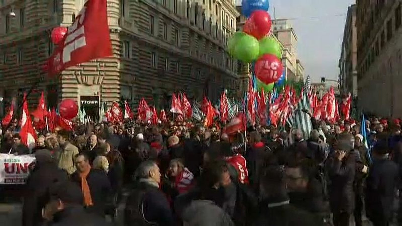 Italien: Hunderttausende fordern andere Wirtschaftspolitik
