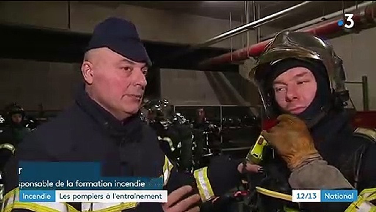 Incendie : l'entrainement des pompiers