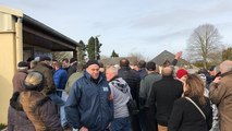 Manifestation d’un collectif de gauche pour le meeting de Marine Le Pen