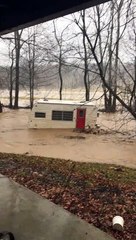 Camper Gets Swept Away By Floodwaters