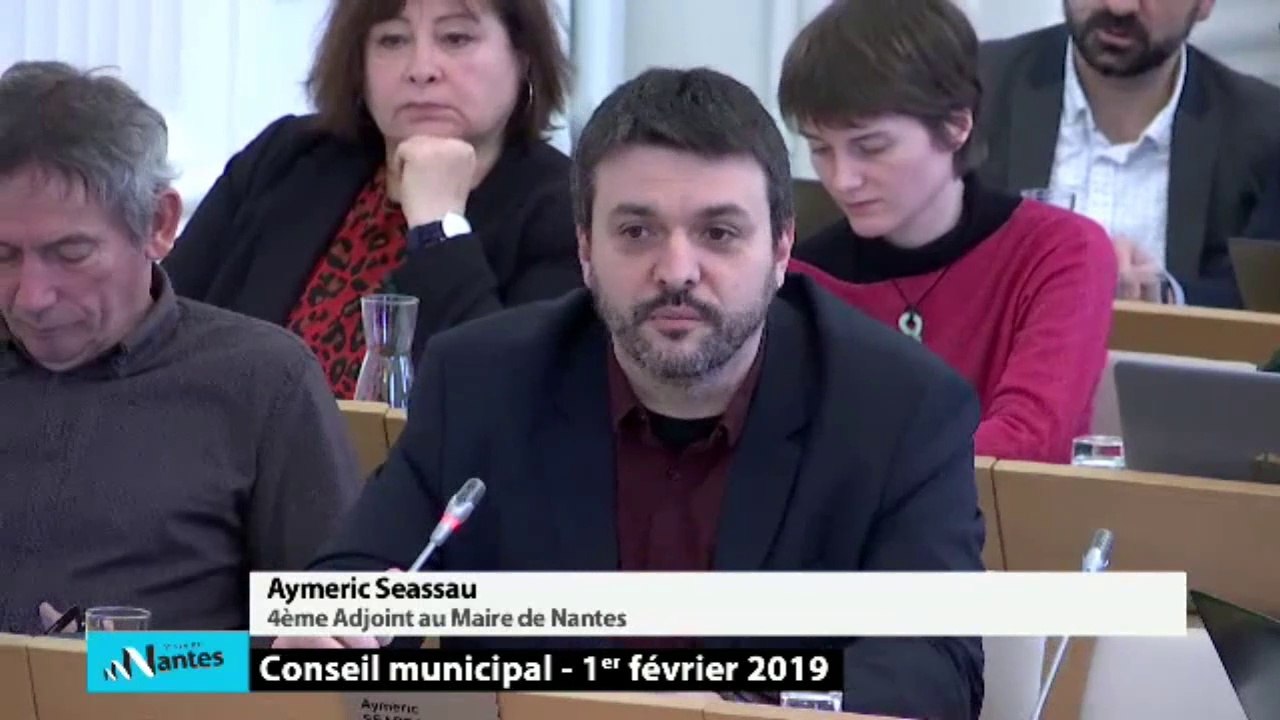 Aymeric SEASSAU sur le budget 2019 au Conseil Municipale Nantes le 1 fevrier 2019