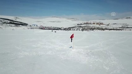 Çıldır Gölü'nde "Kış Şöleni" - Hava Çekimleri