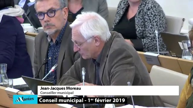Jean-Jacques MOREAU sur l'Espace Simone de Beauvoir au Conseil Municipale Nantes le 1 fevrier 2019
