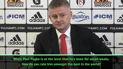Pogba in fantastic form - Solskjaer