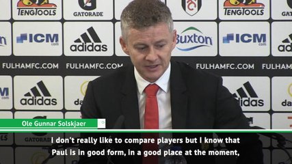 Pogba in fantastic form - Solskjaer
