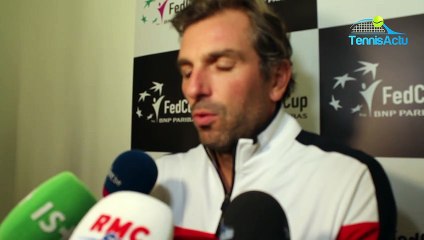 Fed Cup 2019 - Julien Benneteau : "J'ai essayé de jouer avec mes filles"
