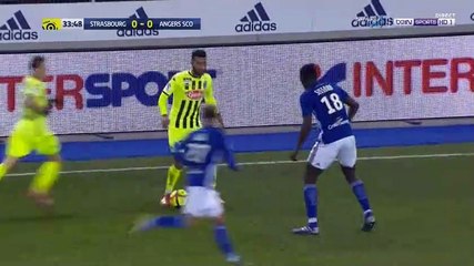 Strasbourg 1-2 Angers - les Buts - 09.02.2019 ᴴᴰ
