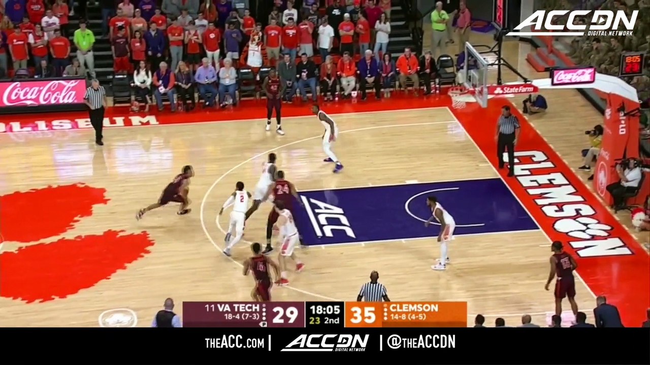 Virginia Tech Vs Clemson Highlights 2018 19 Video Dailymotion 8378