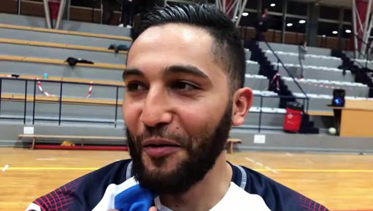 Coupe de France Futsal – Djilali BOUTELDJA réagit après la qualification du CALUIRE FC contre TOULOUSE METROPOLE