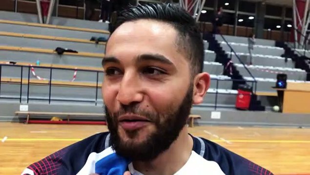 Coupe de France Futsal – Djilali BOUTELDJA réagit après la qualification du CALUIRE FC contre TOULOUSE METROPOLE