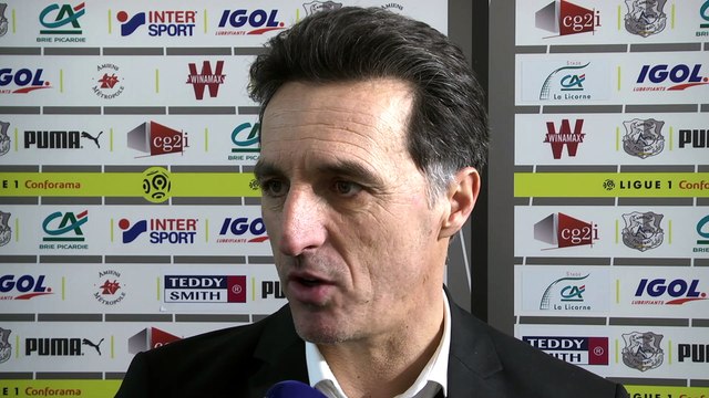 Après le match - Amiens SC - SM Caen Christophe Pélissier