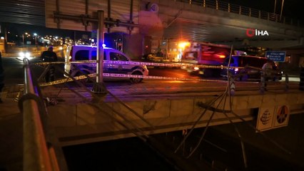 Kontrolden çıkan kamyonet köprüden uçtu: 4 yaralı