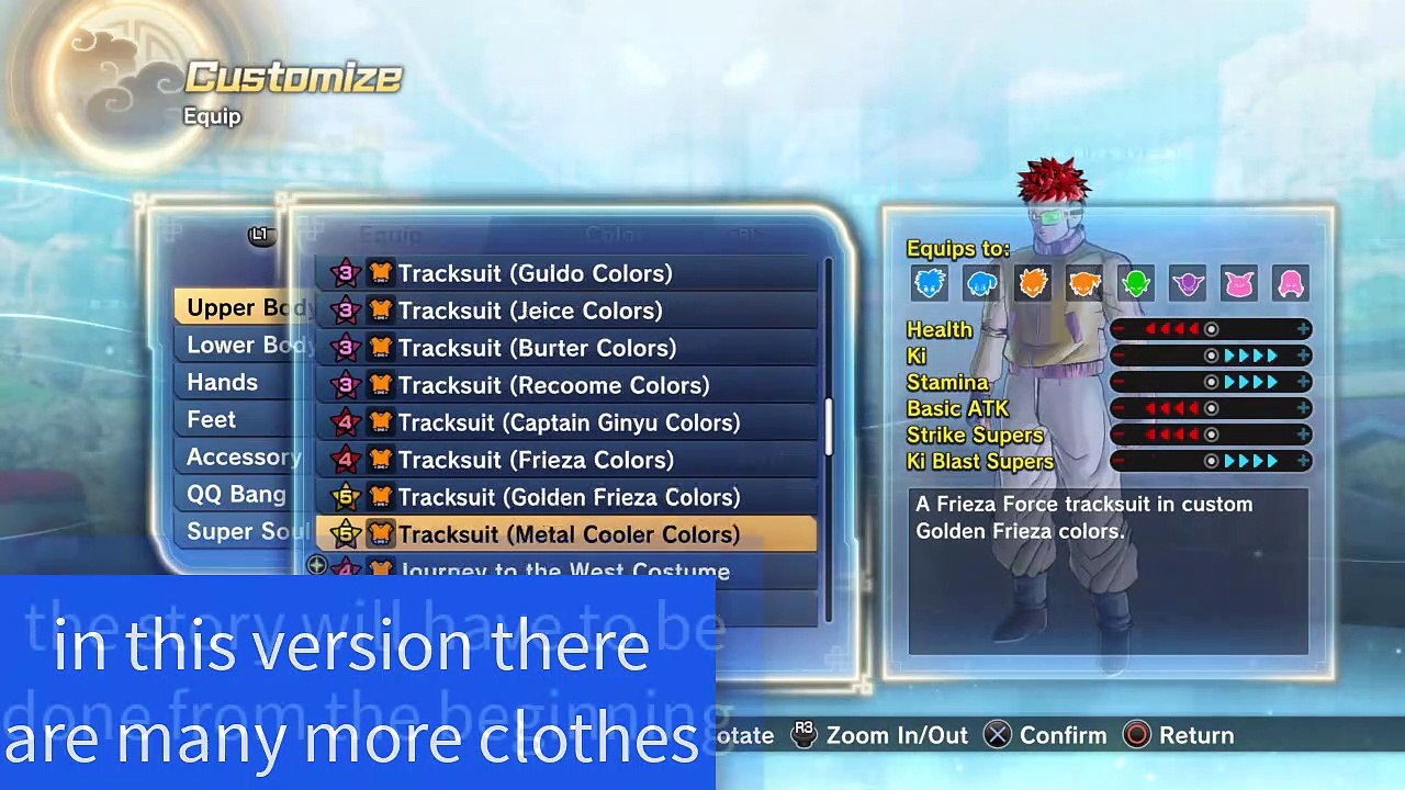 (Mod in DBXV2 on PS4) Predefinds Mods Pack 1 no skill V2