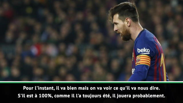 23e j. - Valverde : On ne veut pas prendre de risques avec Messi
