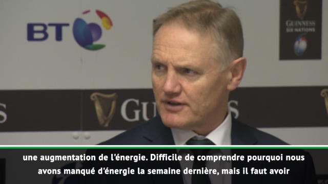 VI Nations - Schmidt : Une augmentation de l'énergie