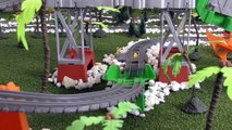 Dinosaur Escape with Thomas and Friends and the funny Funlings Wizard Funling Magic family friendly toy story for kids