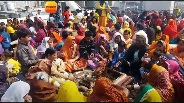 गोंडा : वसंत पंचमी पर हवन-पूजन के साथ मां सरस्वती की हुई आराधना