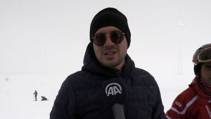 Kayak tesisinde hafta sonu yoğunluğu - BİTLİS