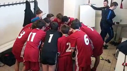 Vestiaire apres match U15 : USM-Stade Montois 2