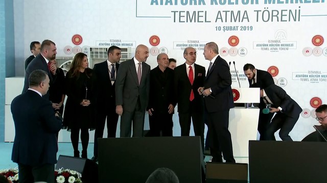 Cumhurbaşkanı Erdoğan, Atatürk Kültür Merkezi Temel Atma Töreni'ne katıldı - İSTANBUL