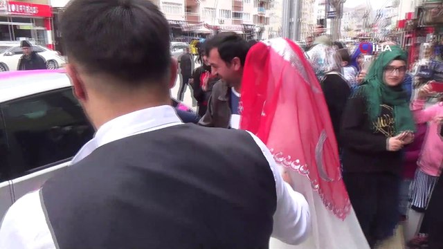 Engelli genç kızın gelinlik hayali gerçek oldu