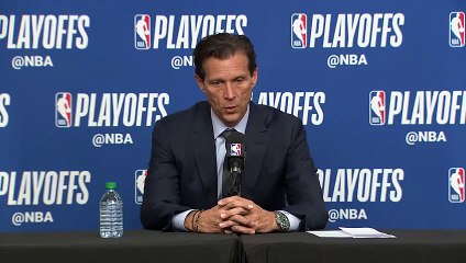 Quin Snyder Postgame conference   Thunder vs Jazz Game 4   April 23, 2018   NBA Playoffs