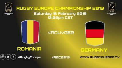 ROMANIA / GERMANY - RUGBY EUROPE CHAMPIONSHIP 2019