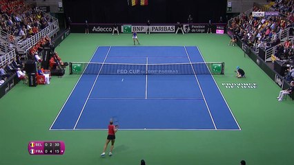 Fed Cup : Caroline Garcia envoie les Bleues en demies