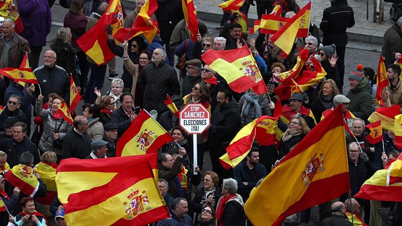 Proteste gegen Spaniens Regierung