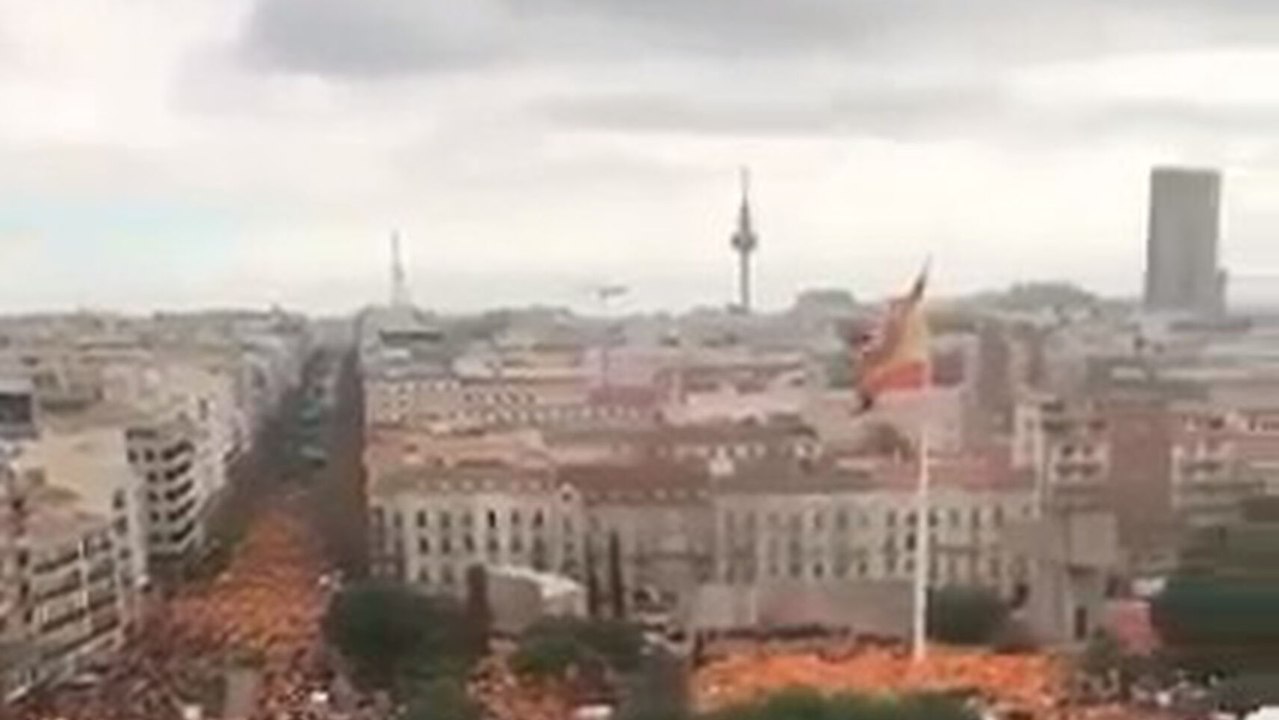 La multitudinaria concentración en Colón