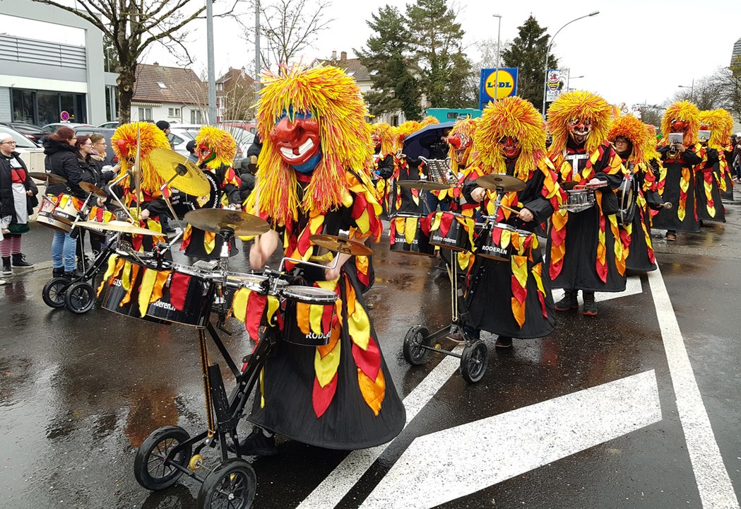 Riedisheim, le carnaval malgré la pluie