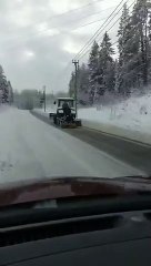 Hiver typique en Russie, où l’ours polaire.