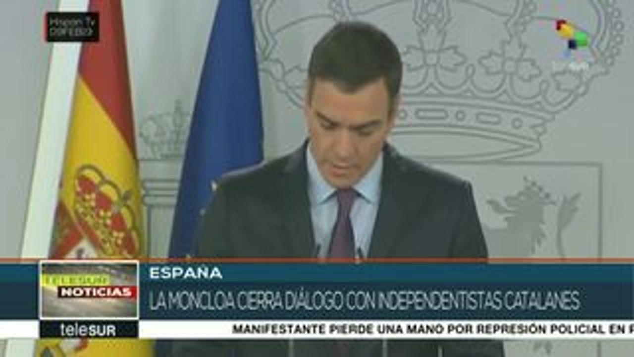 España: Sánchez cierra diálogo con independentistas catalanes