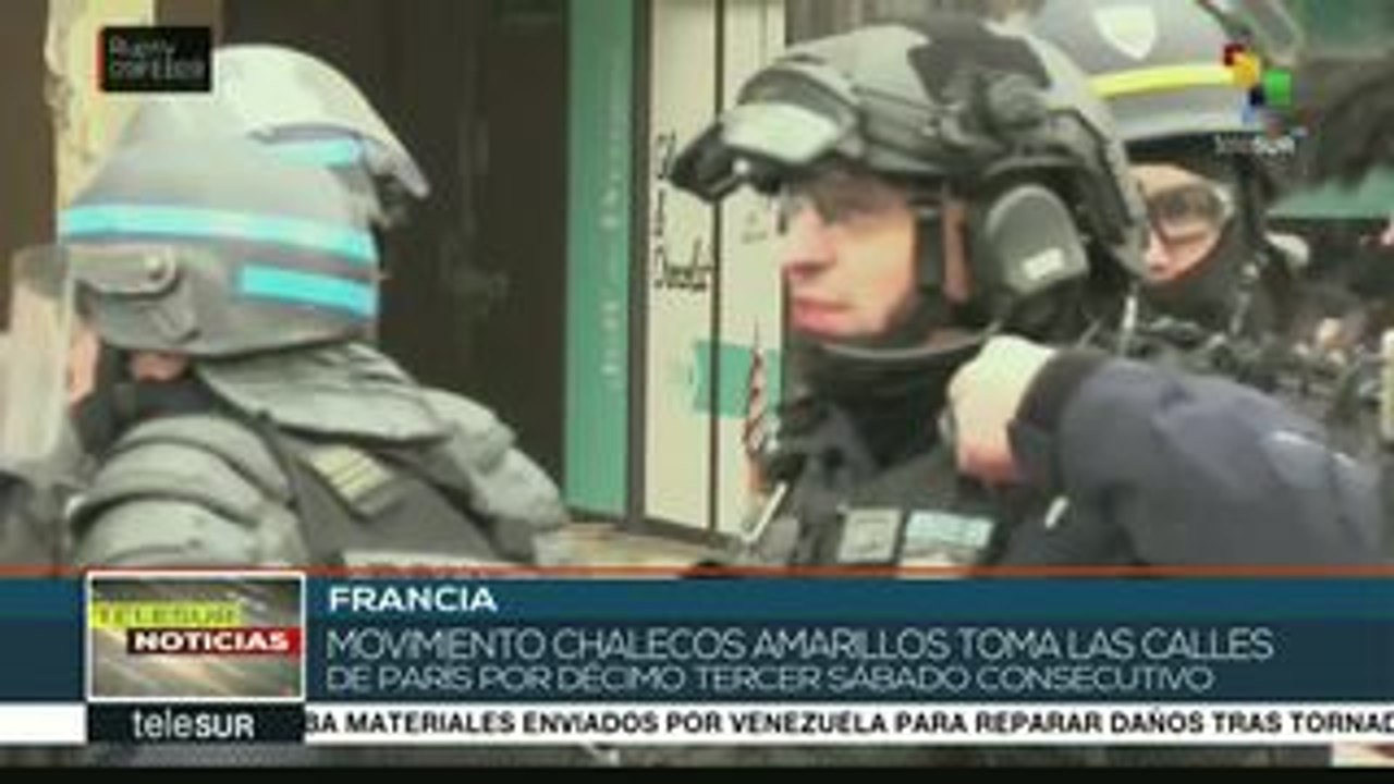 Francia: Represión policial marca protestas de los Chalecos Amarillos